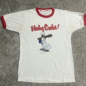 Vintage Chicago Cubs ringer tee